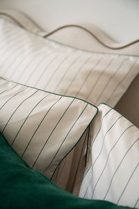 Housse de couette en satin de coton - Vert Forêt