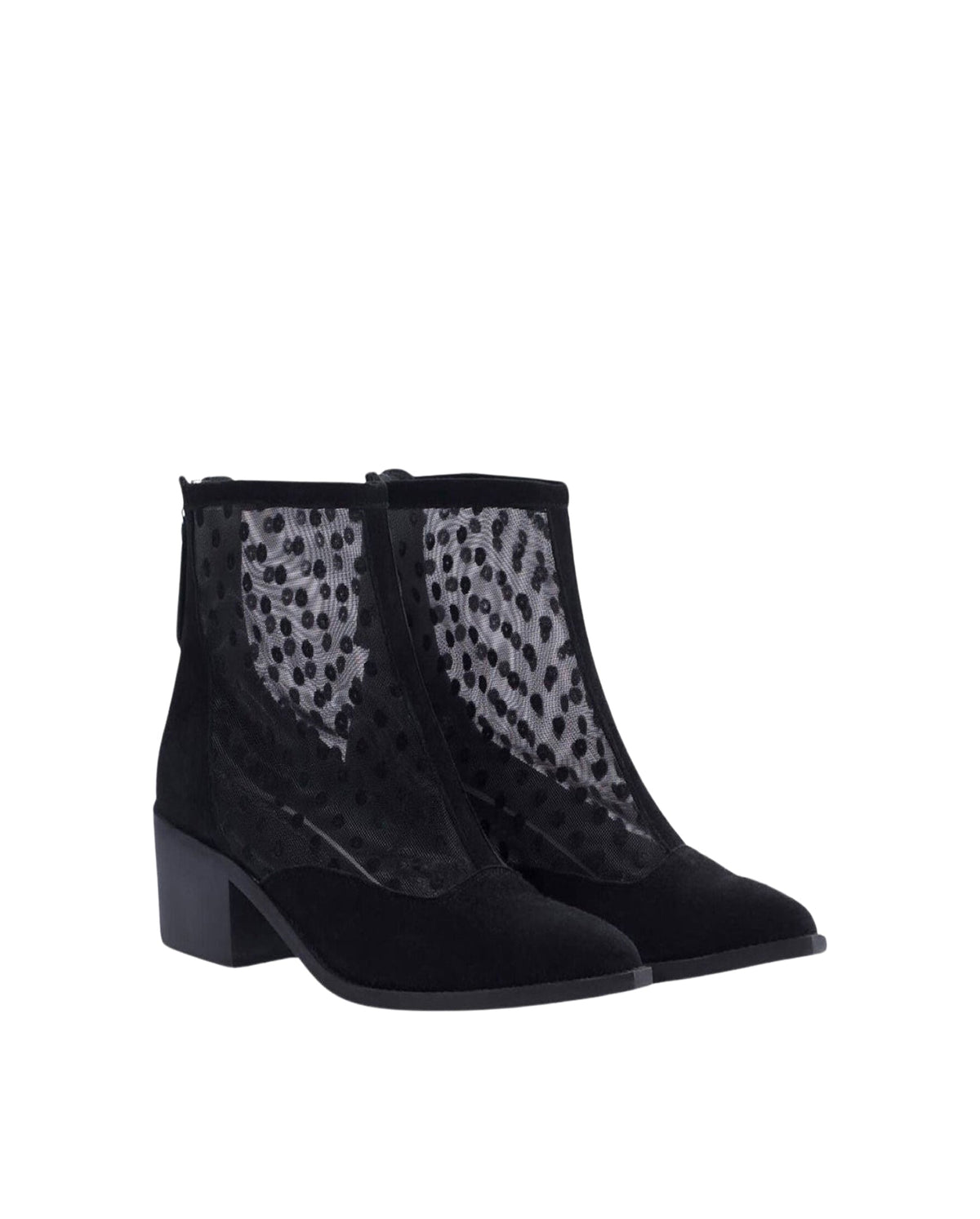 Bottes bi-matière Ottika en cuir - Black