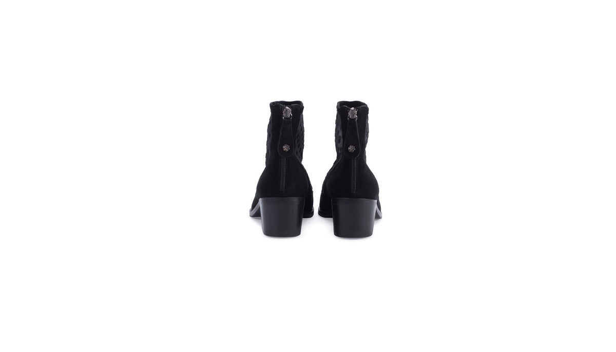 Bottes bi-matière Ottika en cuir - Black