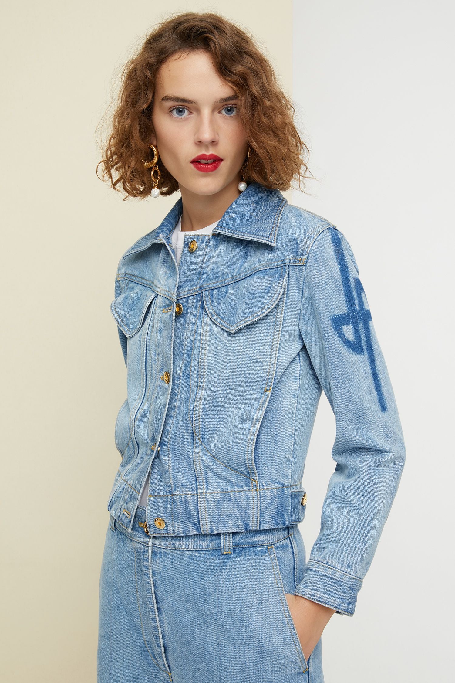 Veste en denim - Blueberry