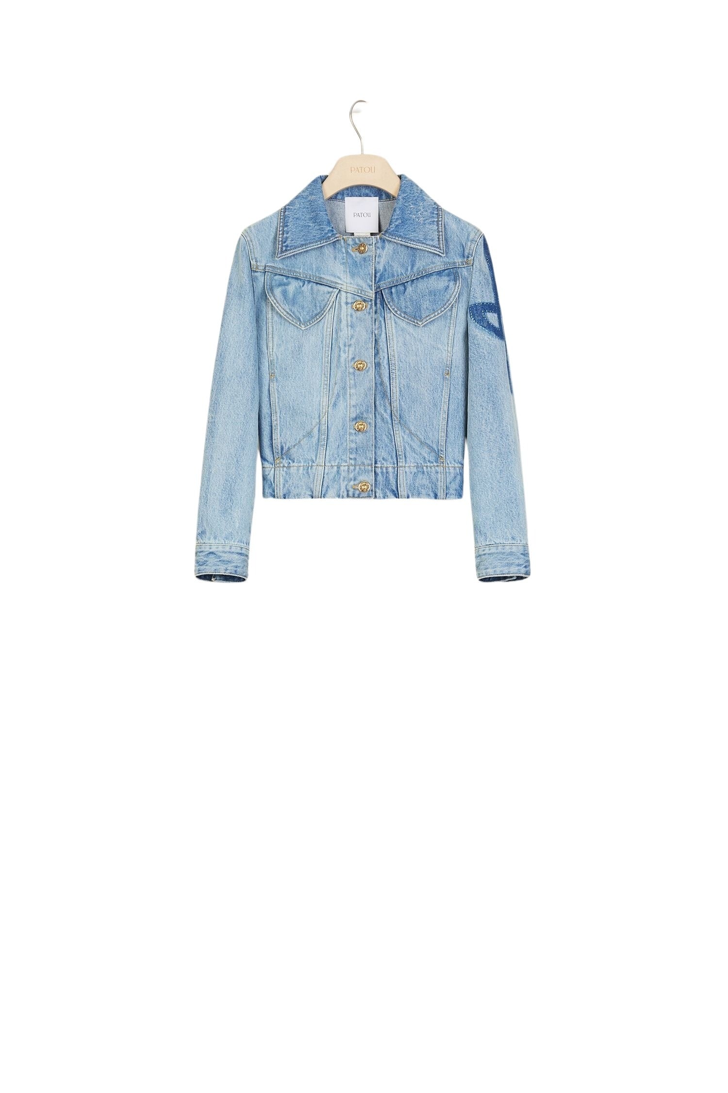 Organic denim jacket - Blueberry