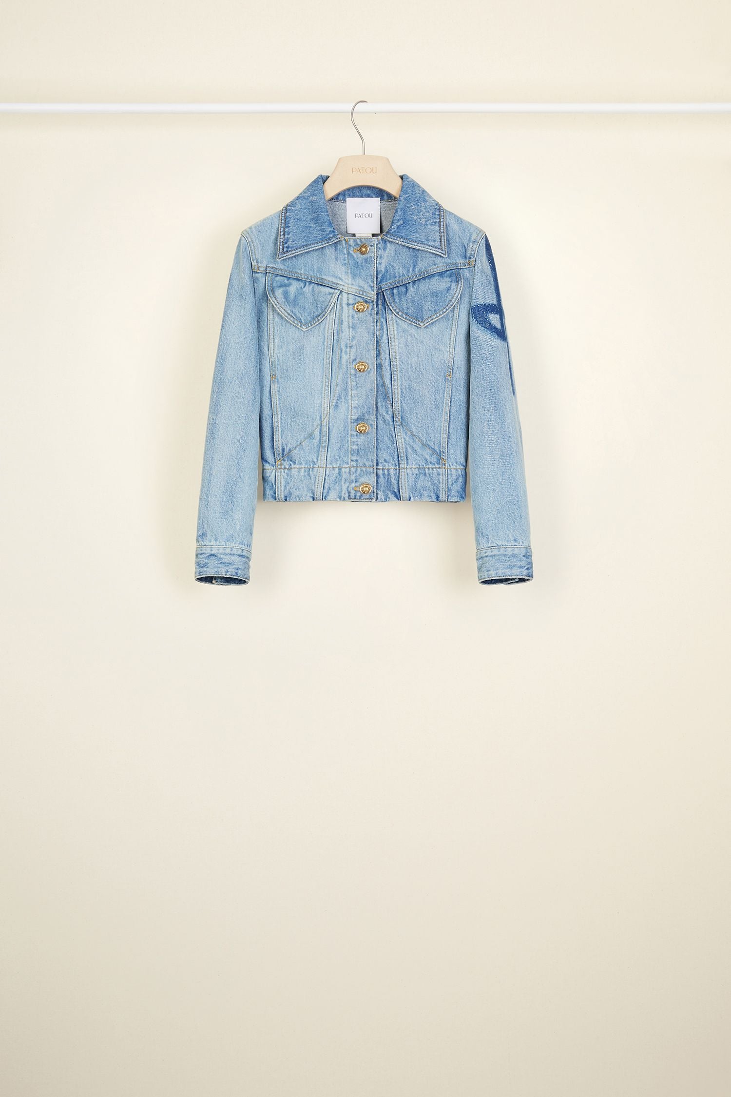 Organic denim jacket - Blueberry