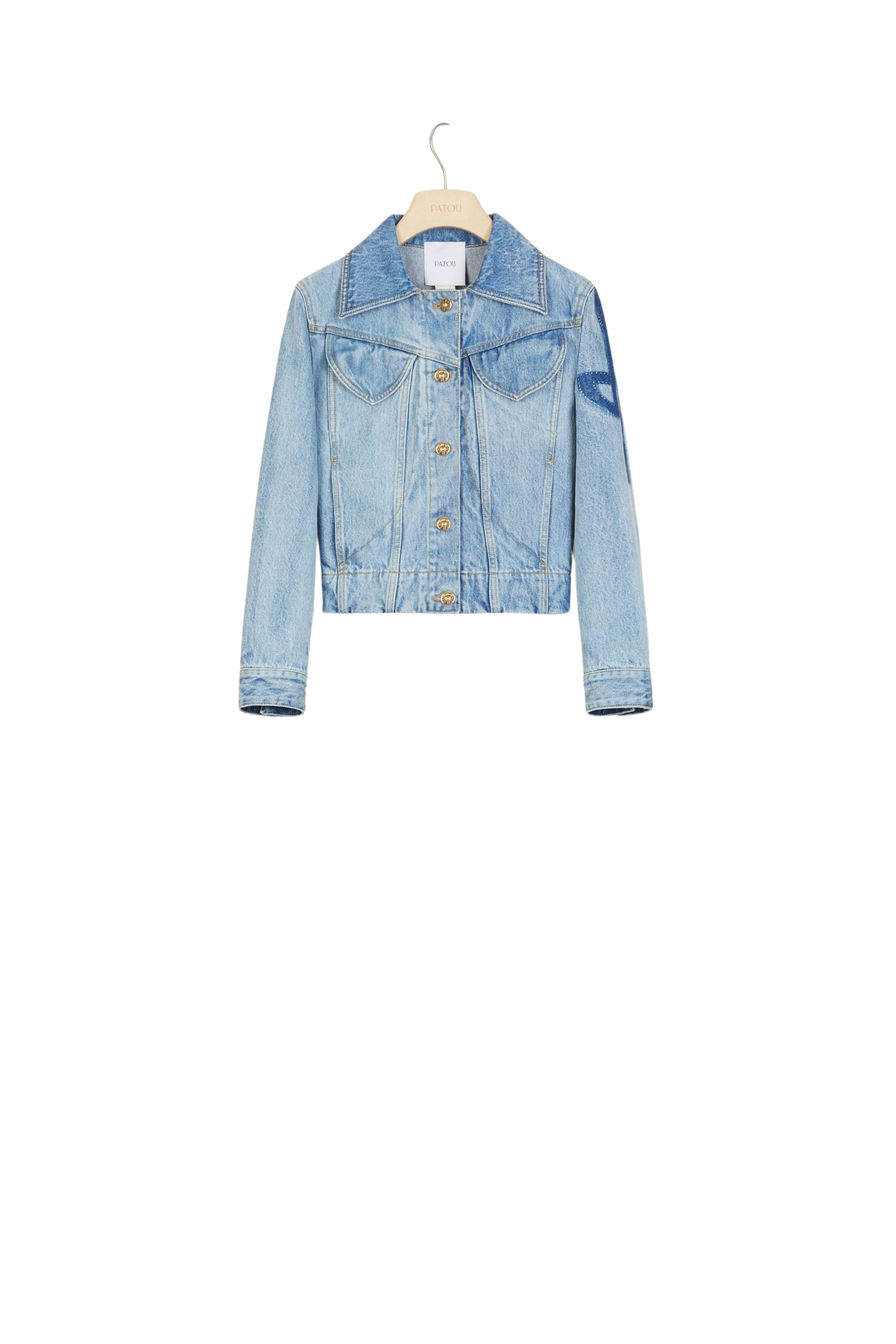 Organic denim jacket - Blueberry