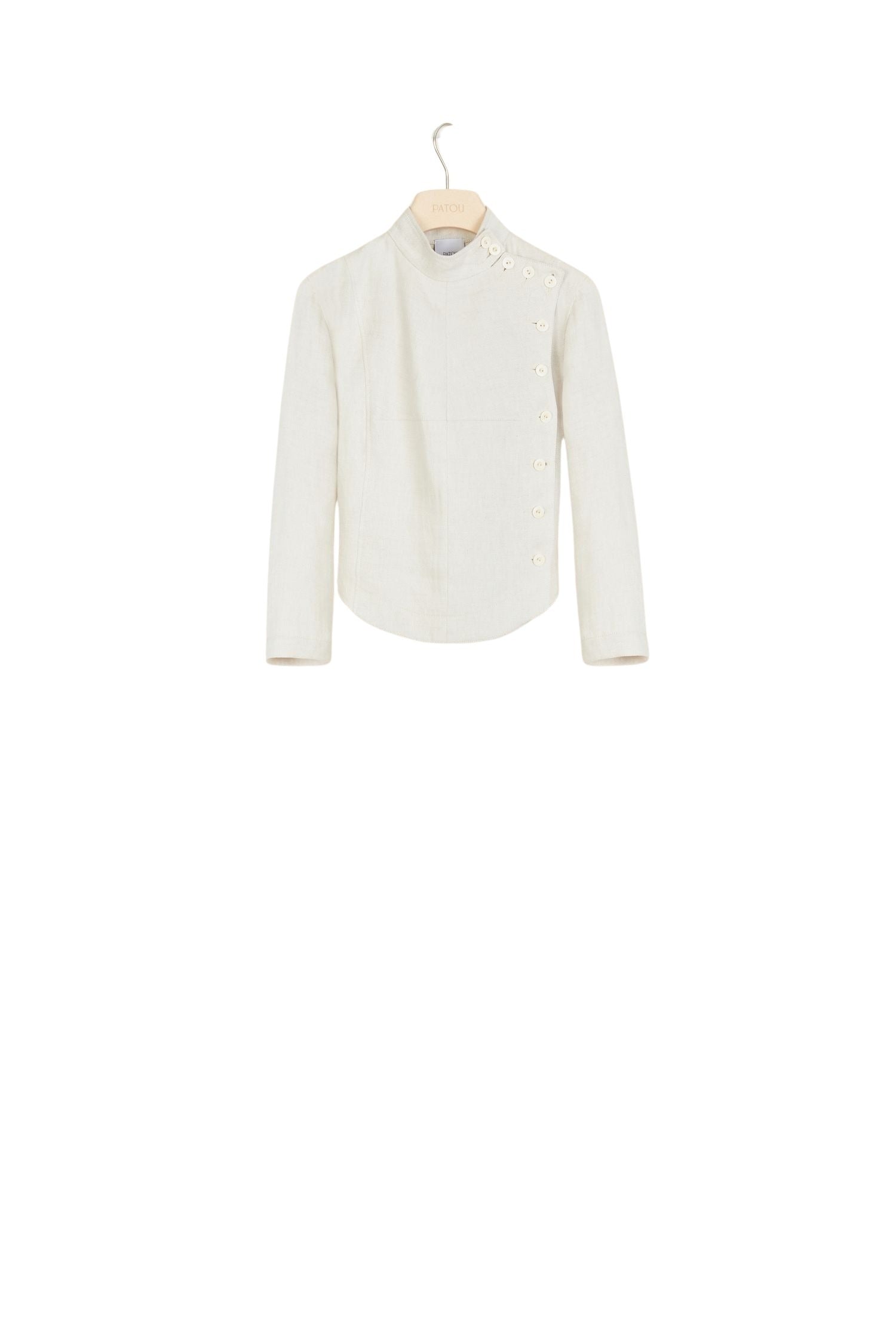 Veste d'escrime en lin et soie - Crème