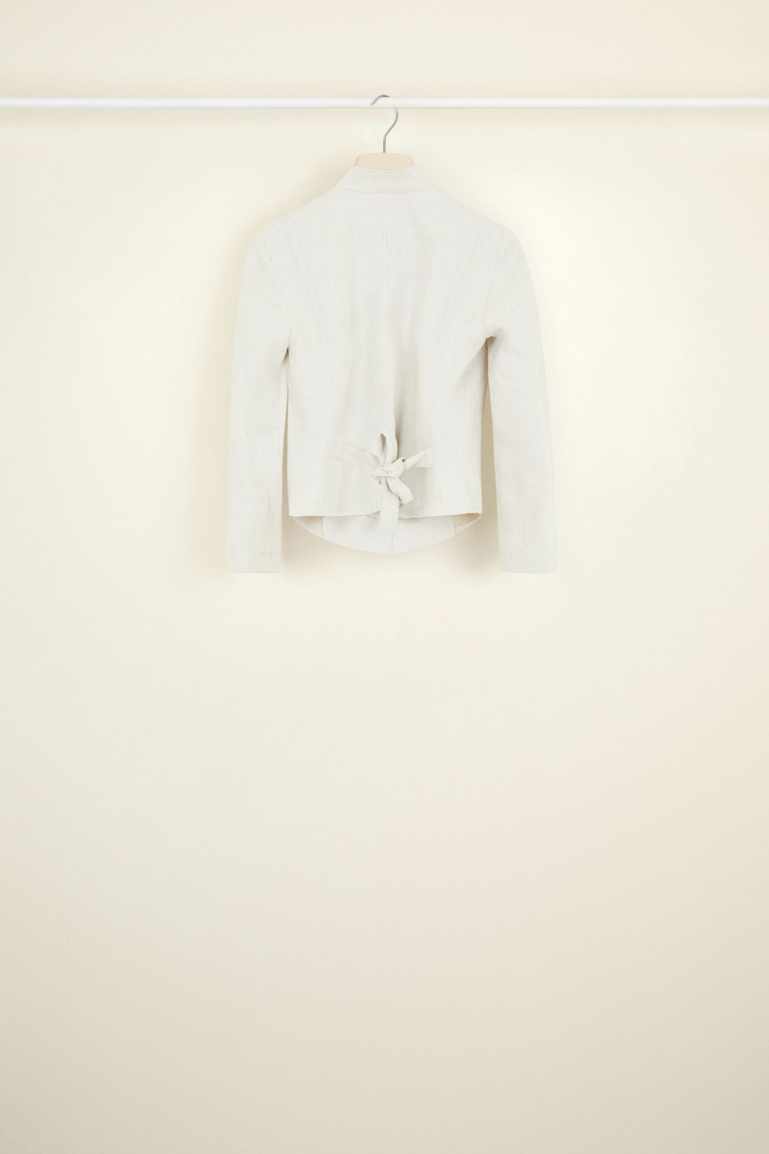 Veste d'escrime en lin et soie - Crème
