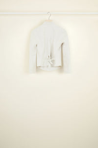 Linen and silk fencing jacket - Cream