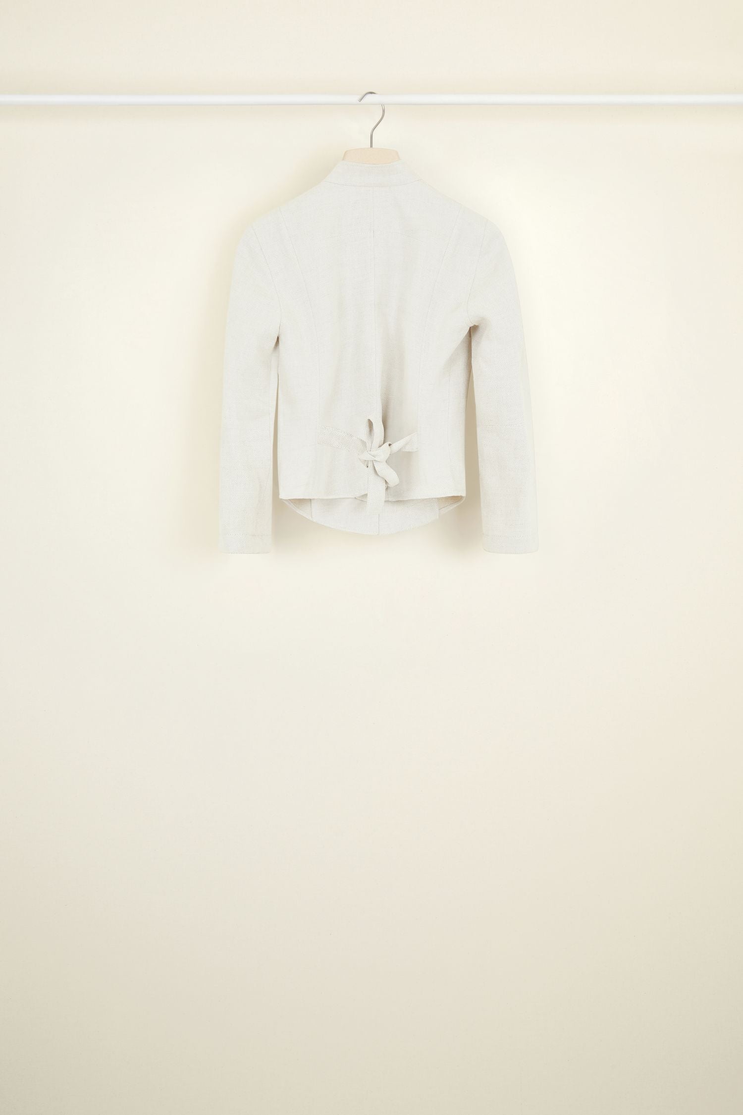 Veste d'escrime en lin et soie - Crème