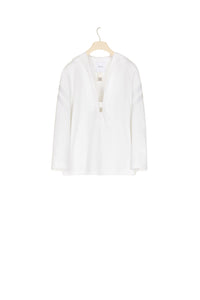Chemise en coton chevronné - Perle