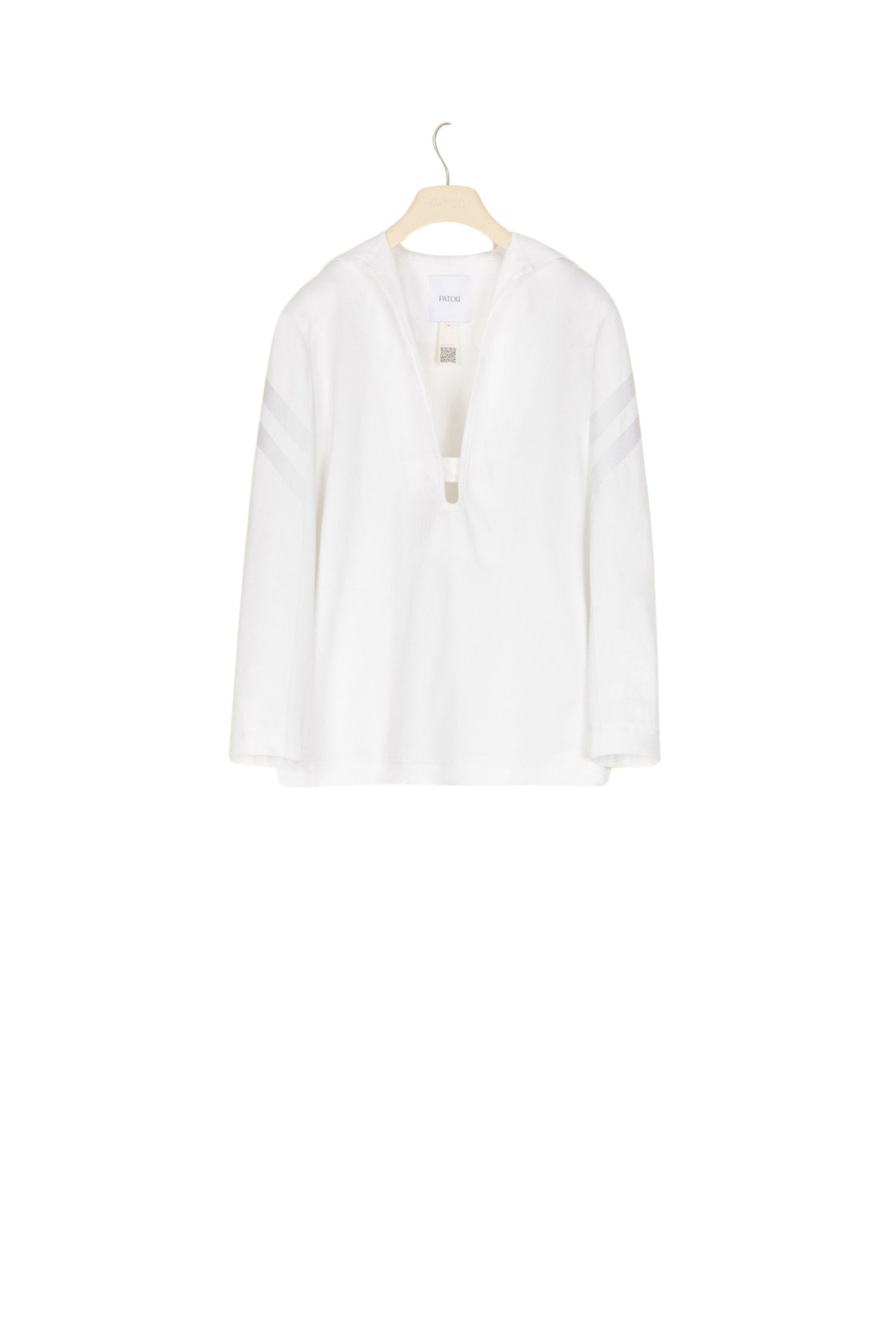 Chemise en coton chevronné - Perle