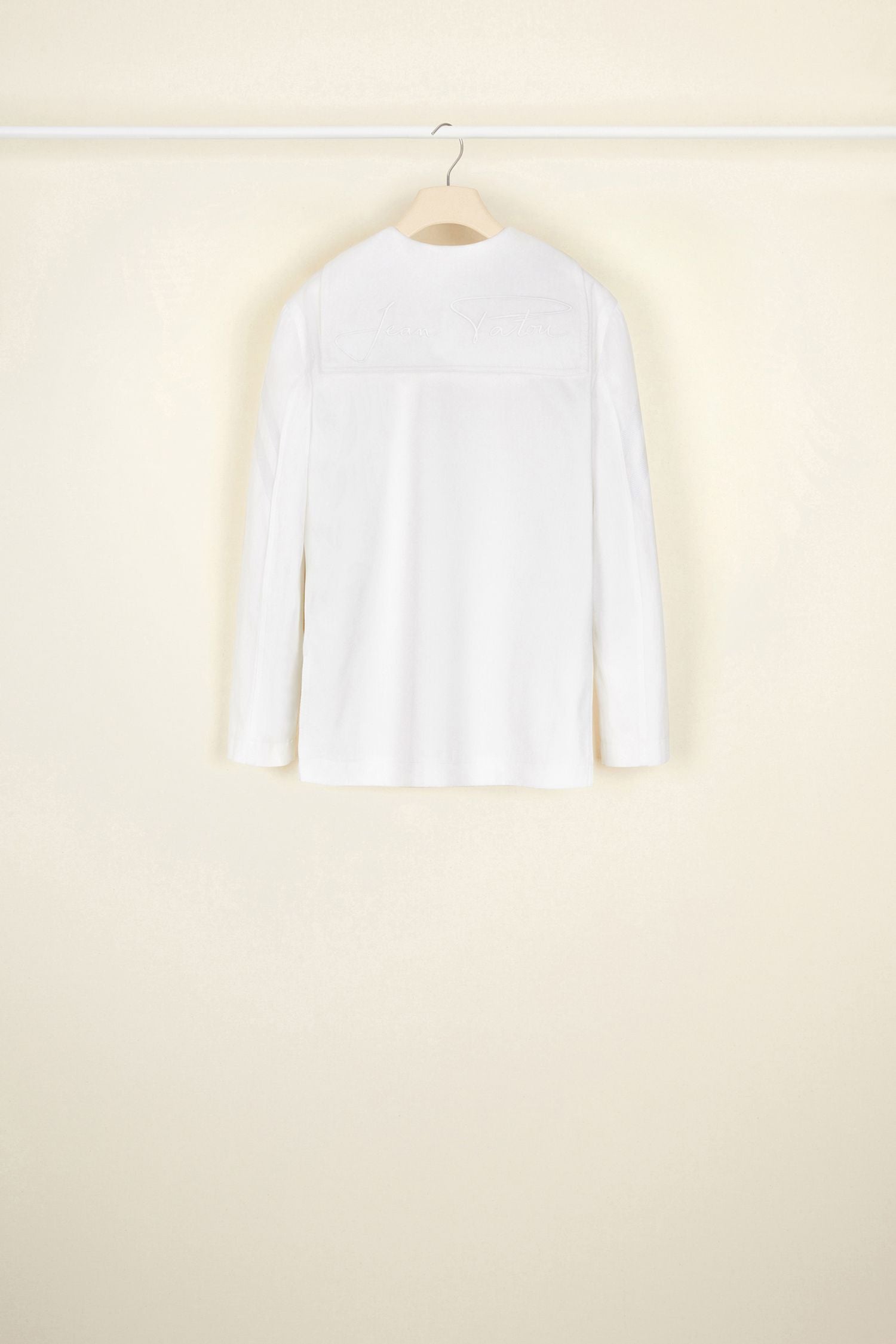 Chemise en coton chevronné - Perle