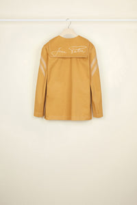 Herringbone cotton shirt - Copper