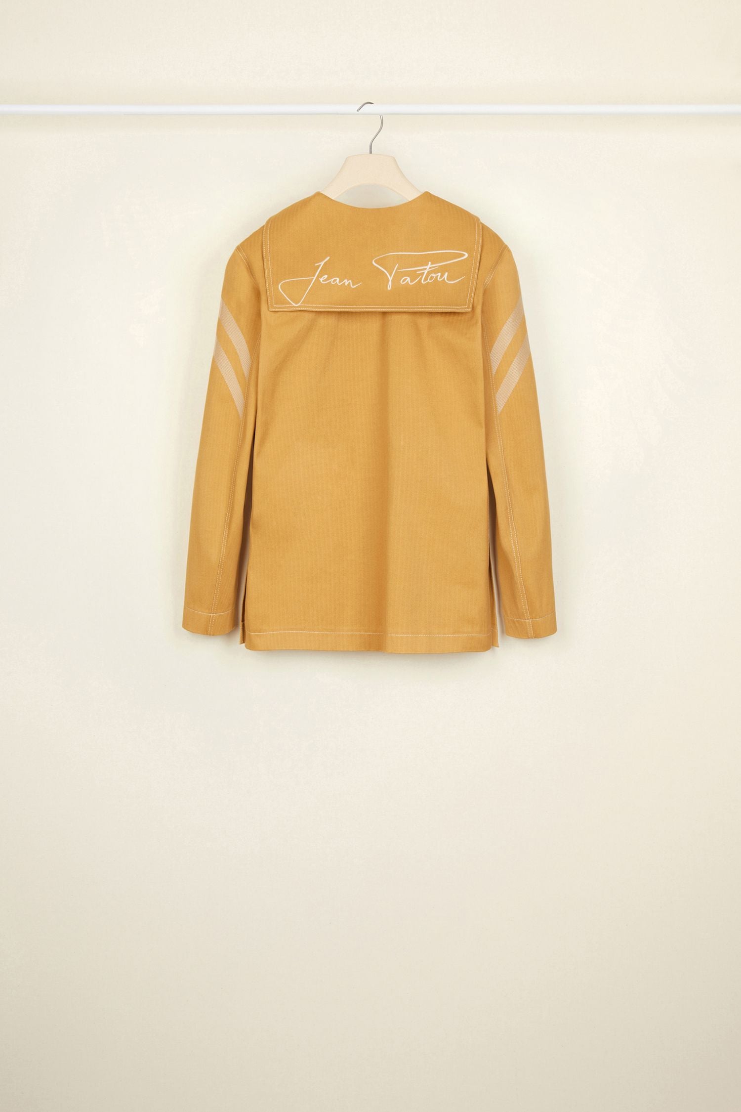 Herringbone cotton shirt - Copper