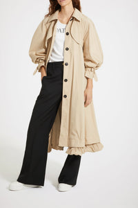 Trench en gabardine à doublure amovible