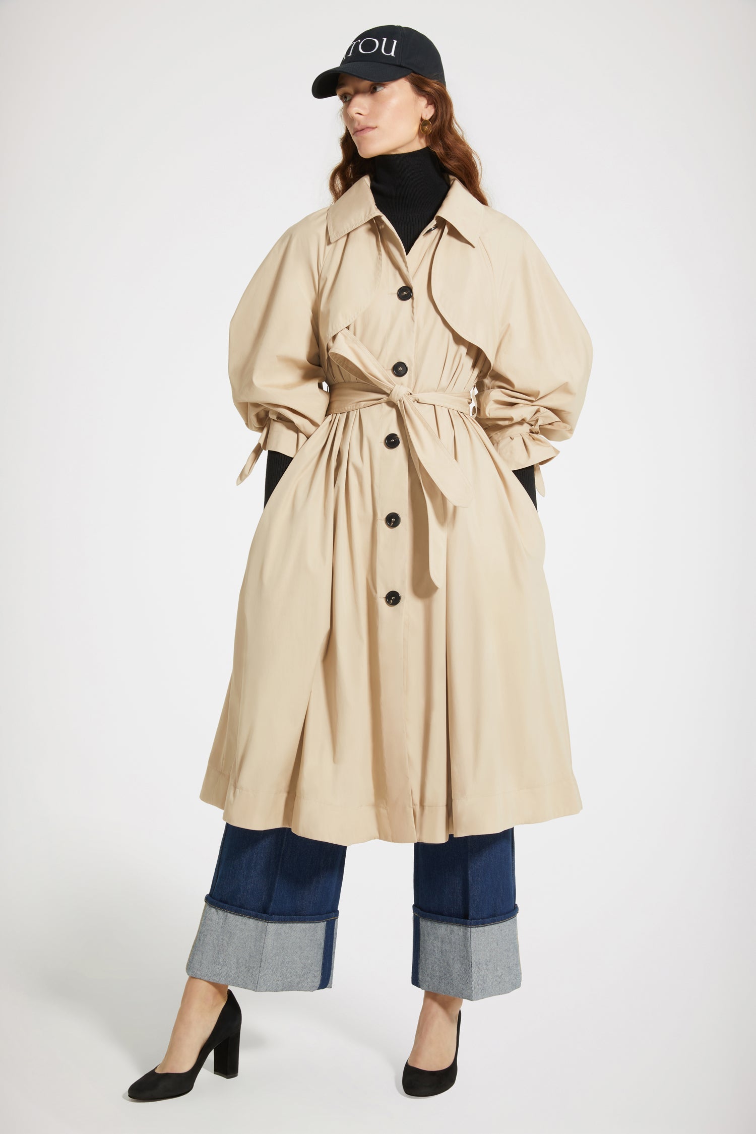 Trench en gabardine à doublure amovible - Sable
