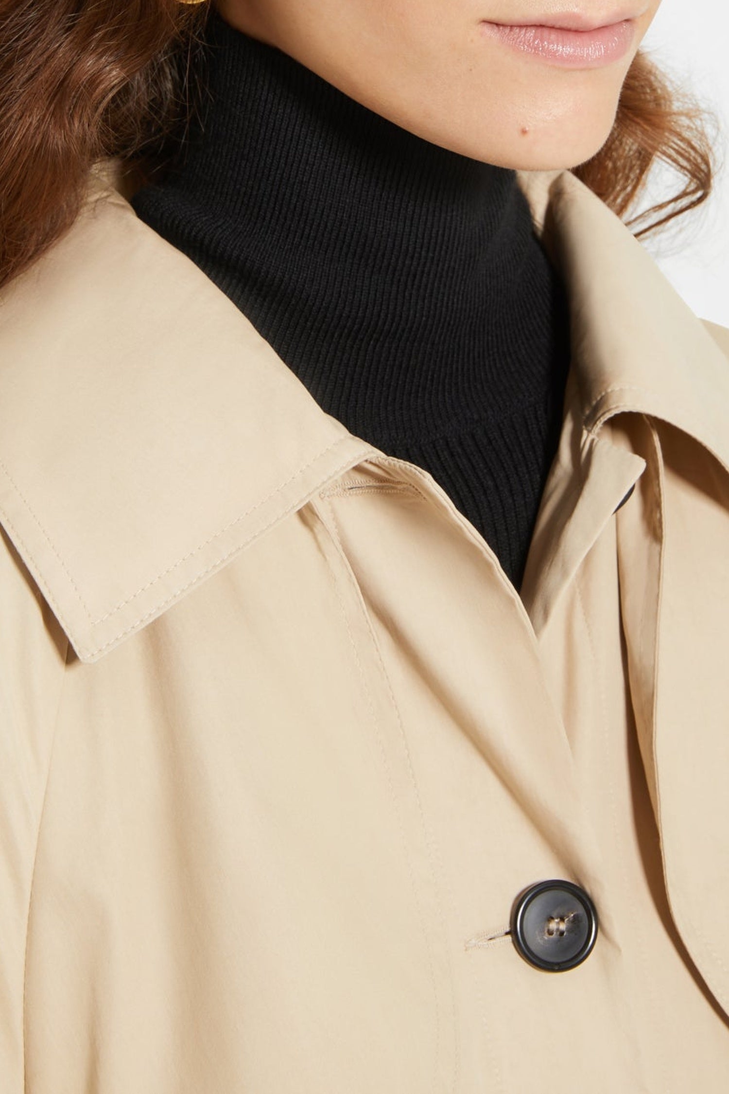 Trench en gabardine à doublure amovible
