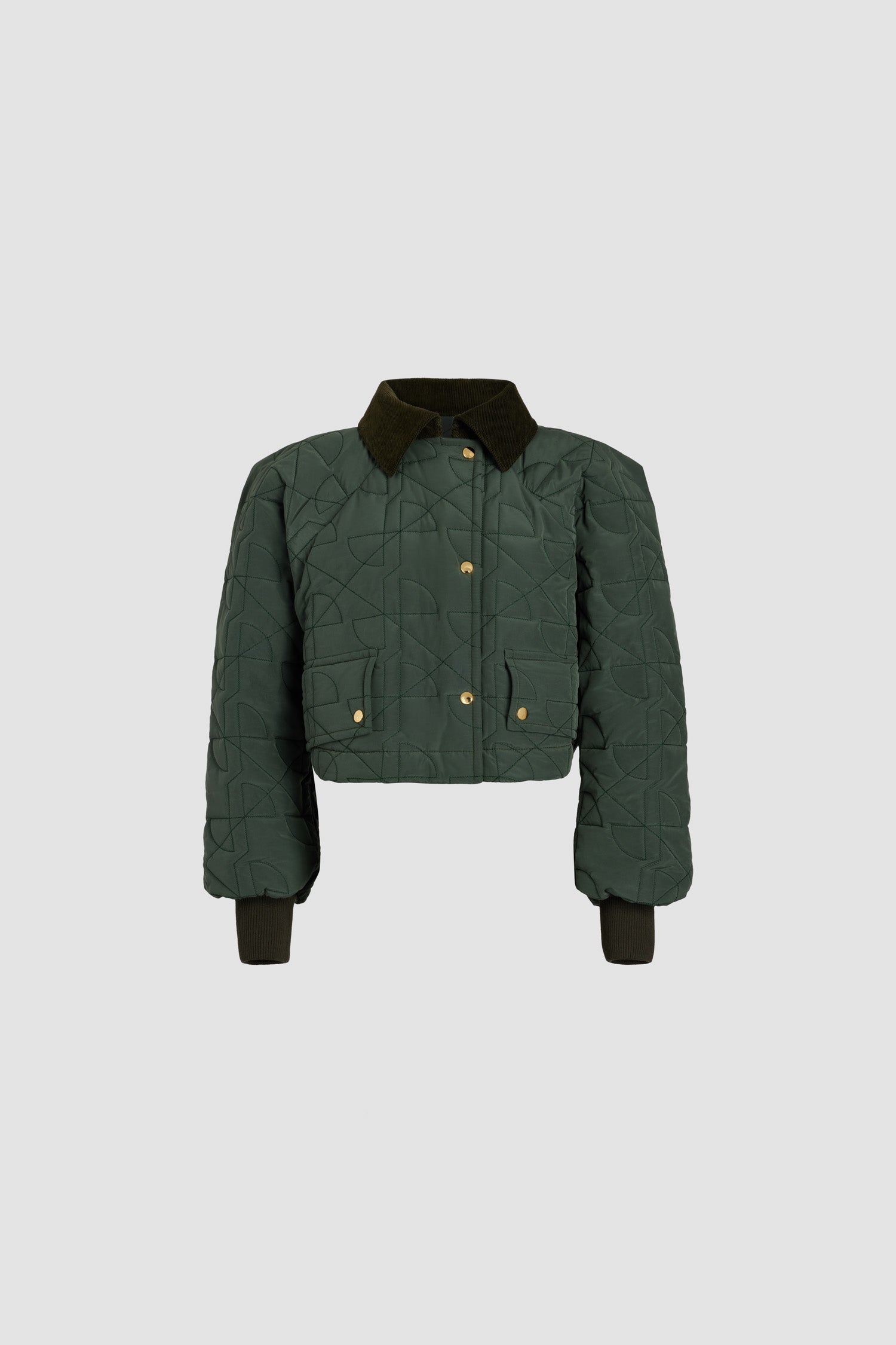 Bomber matelassé court en nylon recyclé