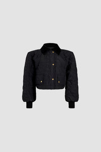 Bomber matelassé court en nylon recyclé