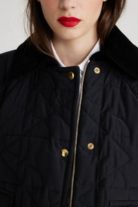 Black / Bomber matelassé court en nylon recyclé