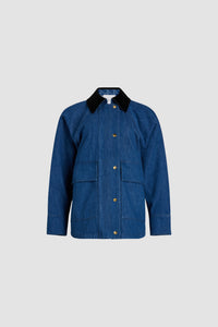Parka décontractée en denim bio