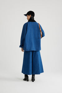 Parka décontractée en denim bio