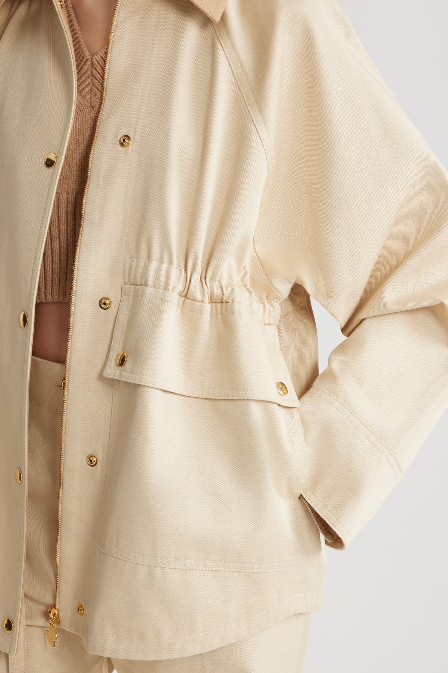Winter White / Parka décontractée en coton bio