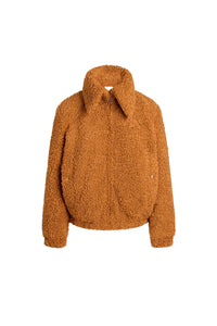Veste à col montant effet bouclé - Pumpkin