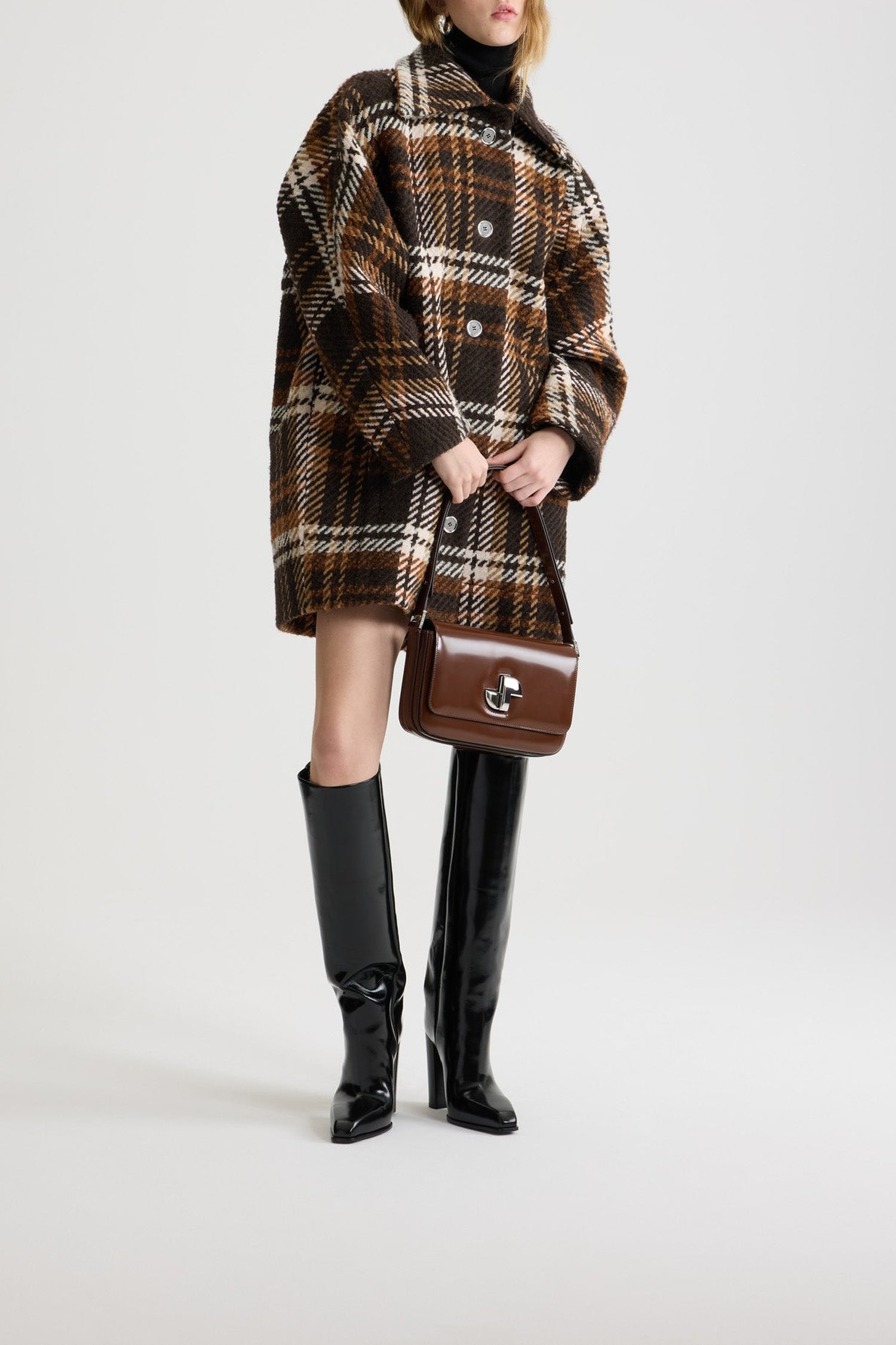 Mid-length wool coat - Autumn