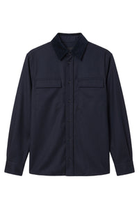 Surchemise en laine - Dark Navy