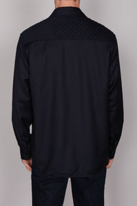 Surchemise en laine - Dark Navy