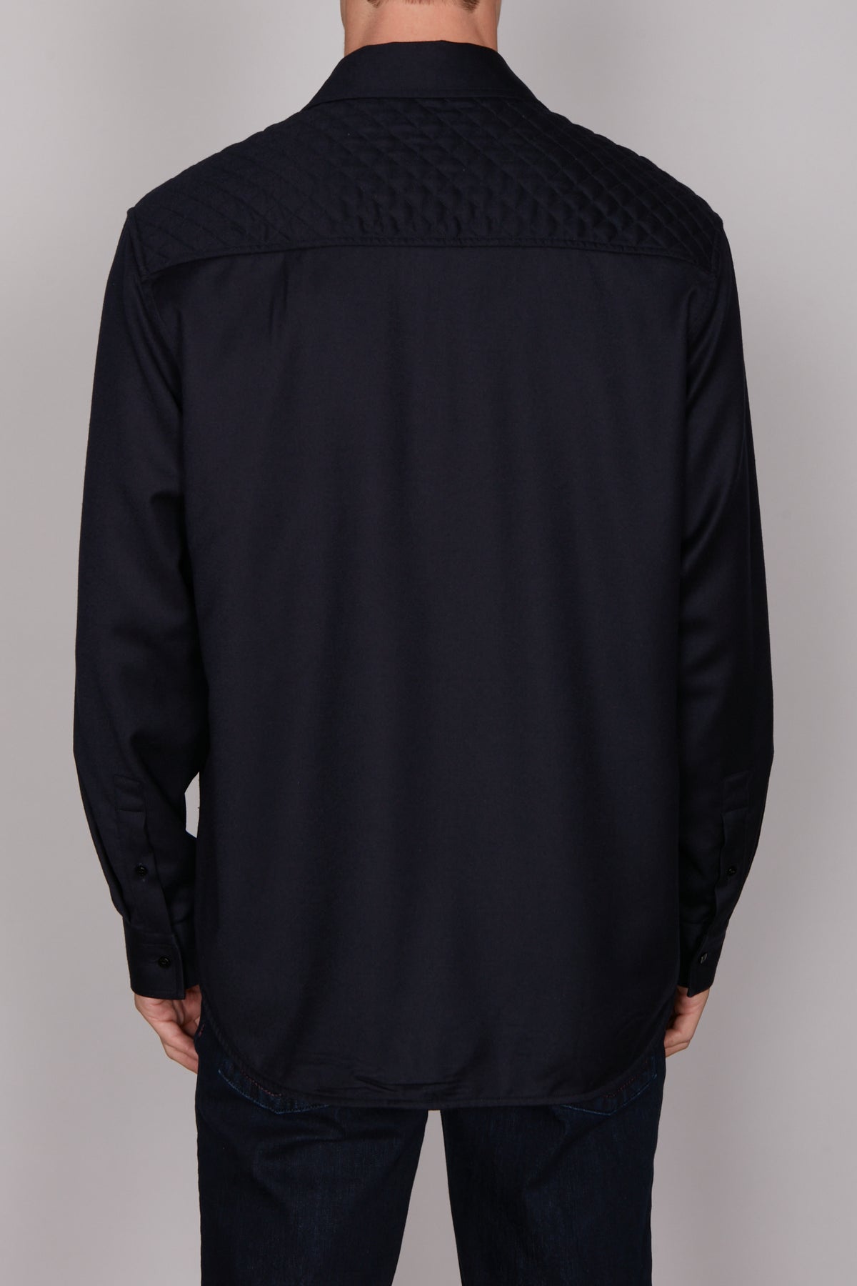 Surchemise en laine - Dark Navy