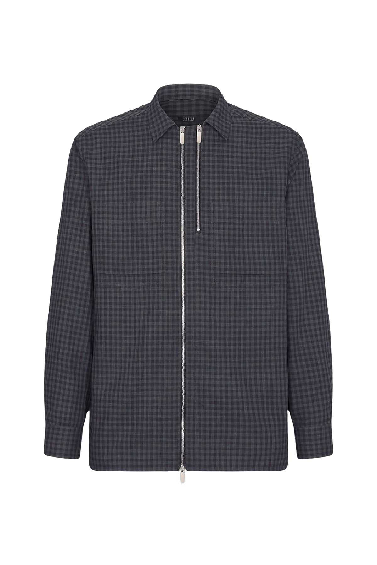Surchemise à motif vichy - Gris & Noir