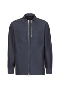 Surchemise à double zip - Dark Navy