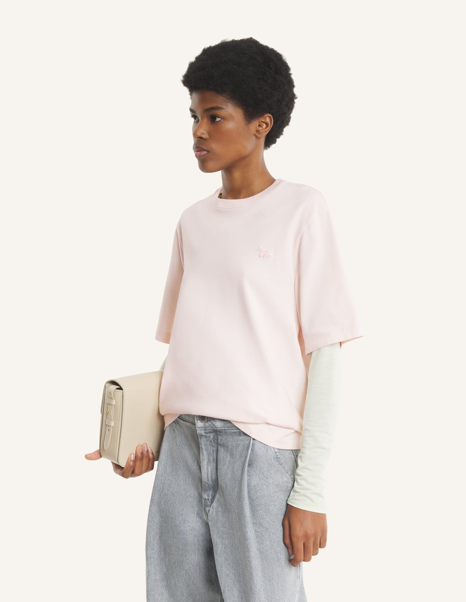 Baby Fox Comfort Tee-Shirt - Mauve