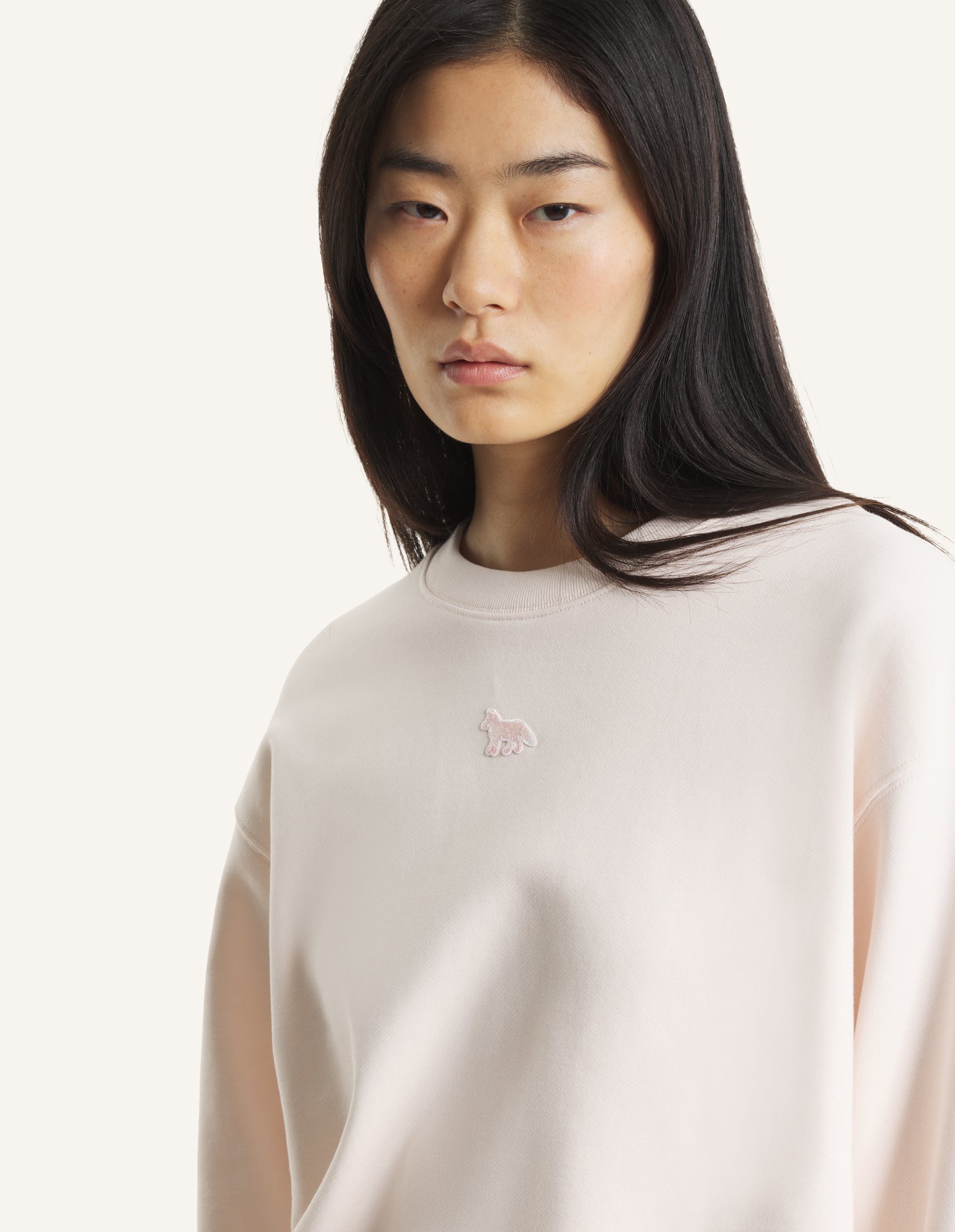 Baby Fox Oversize Sweatshirt - Mauve