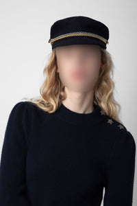 Casquette Béret Laine en laine - Noir