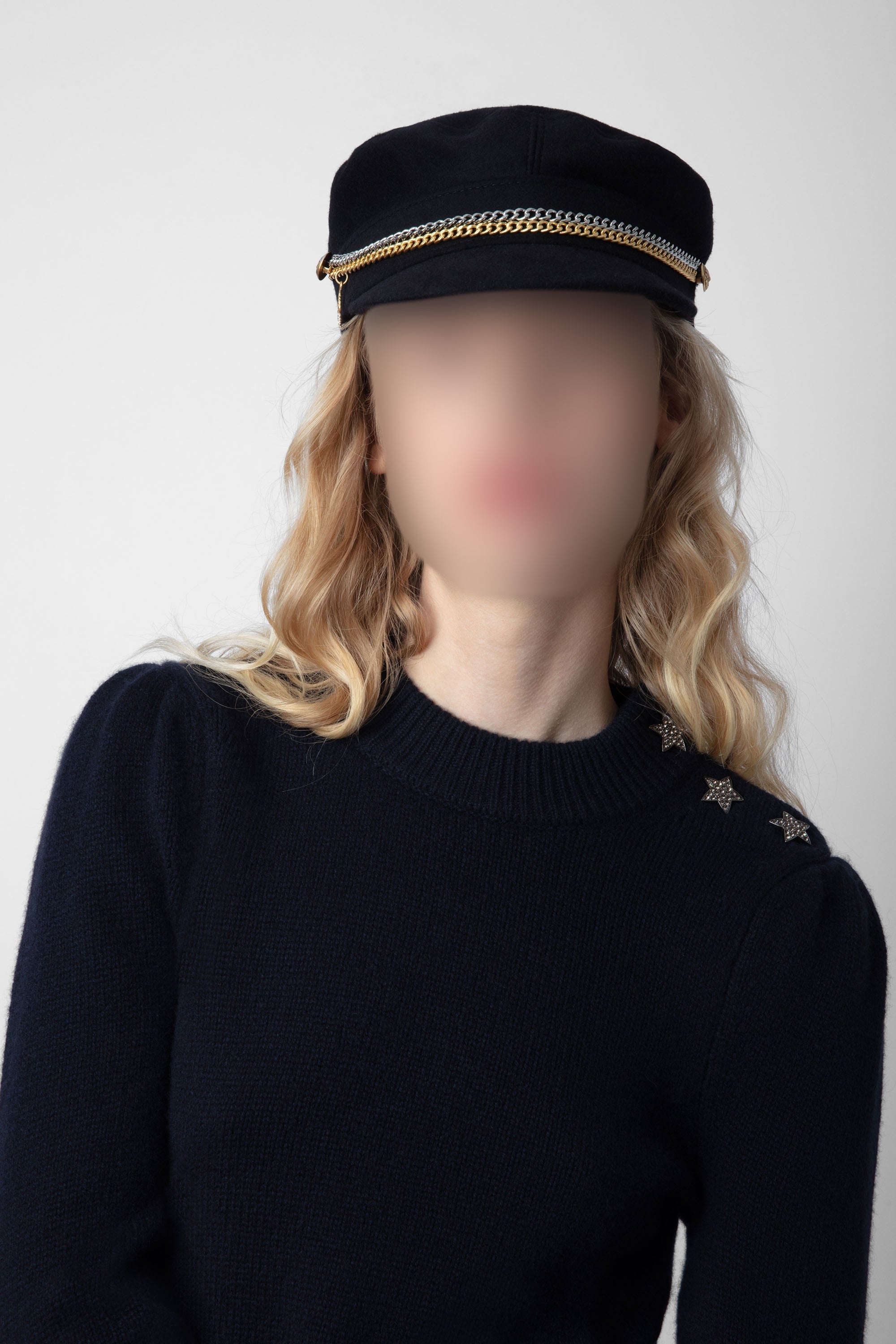 Casquette Béret Laine en laine - Noir