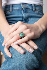 Bague chevalière Heart en laiton - Legend