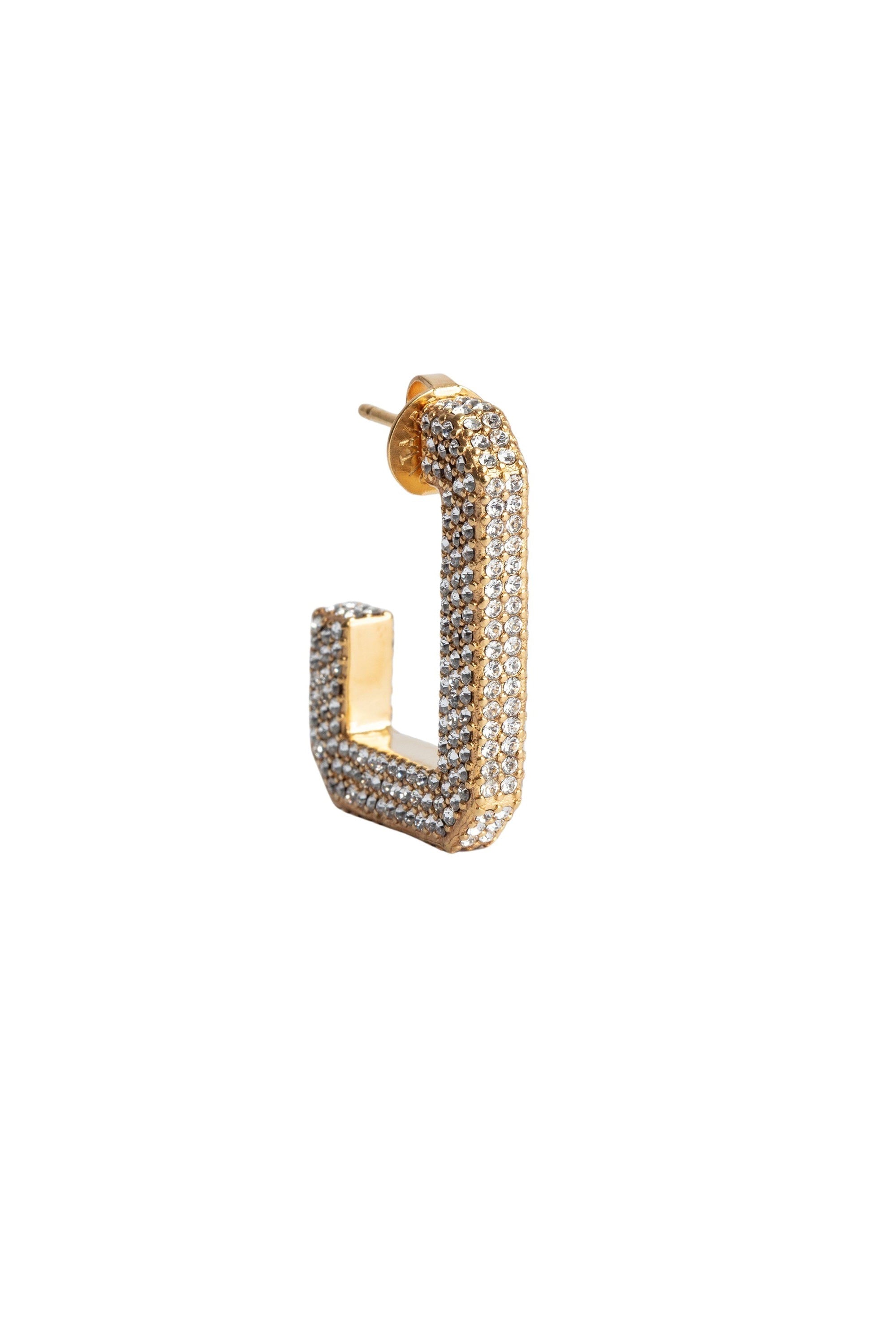 Boucles d'oreilles Cecilia en laiton - Old Gold