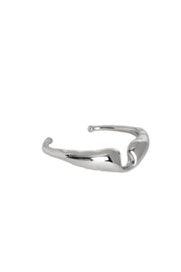Wings bracelet in brass - Shiny Silver