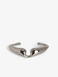 Wings bracelet in brass - Shiny Silver