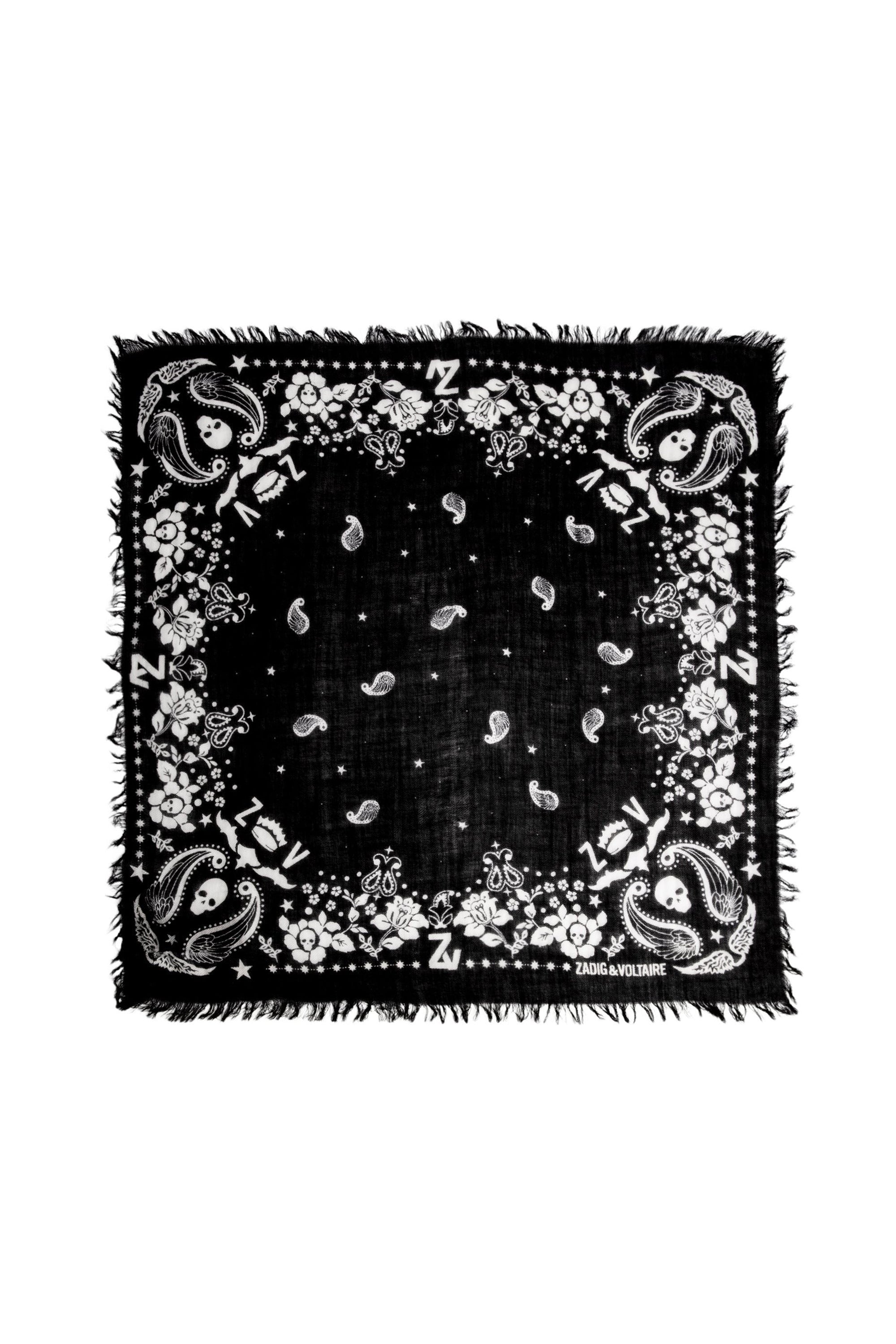 Foulard Nuage Nano en cachemire - Noir