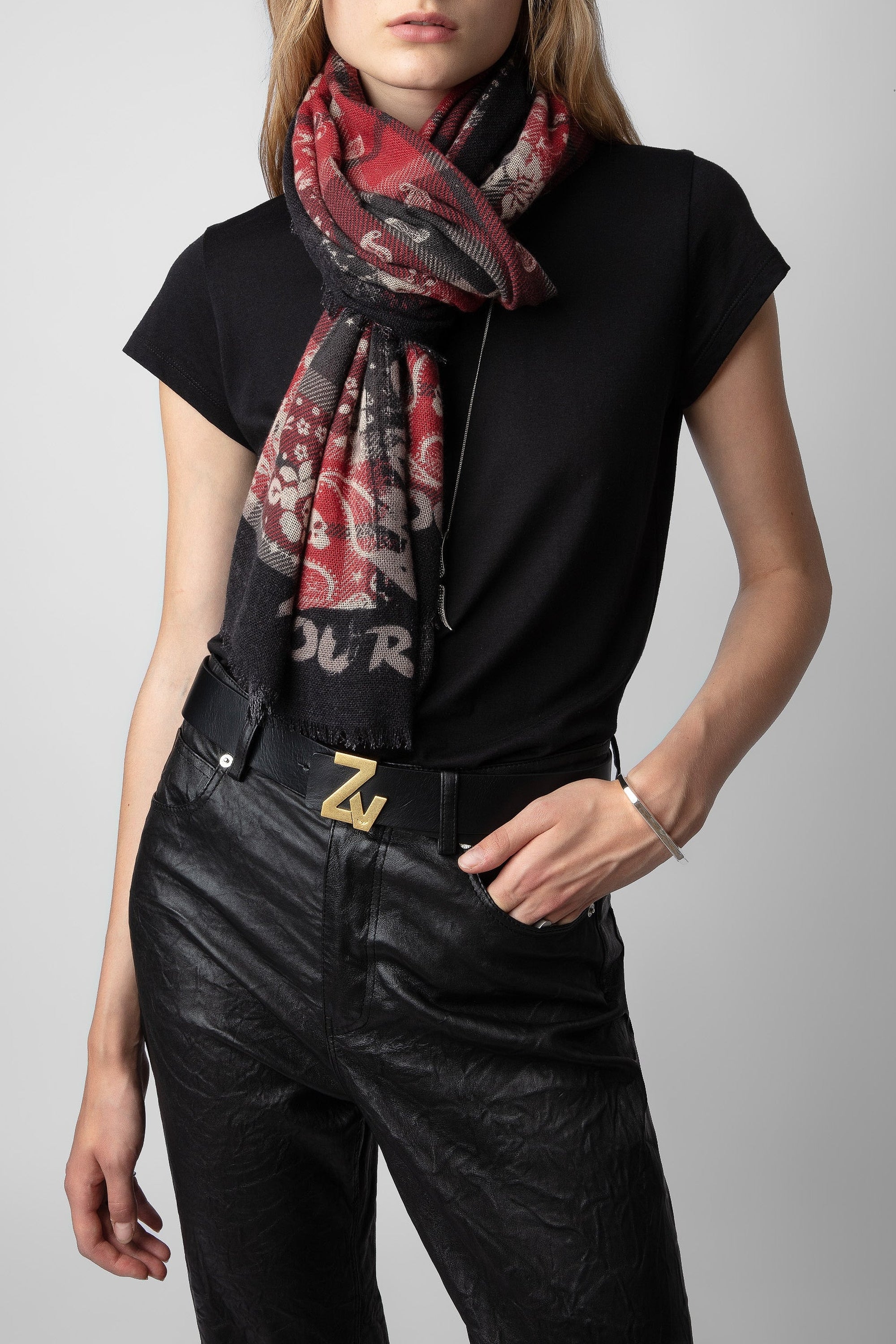 Foulard Long Delta en cachemire - Power