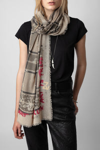 Foulard Long Delta en cachemire - Relax