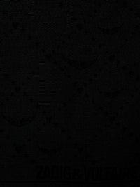 Foulard Glenn à logo " ZV" Initiale - Black