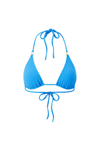 Haut de bikini triangle Cancun texturé - Ocean Ribbed
