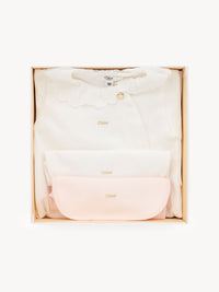Ensemble pyjama 2 bavoirs en coton - Off White