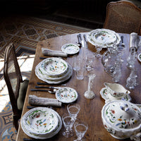 Set de 4 Assiettes à dessert Coq Oiseaux de Paradis - Bleu