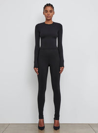 Opaque Long Sleeve Tee - Black