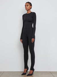 Opaque Long Sleeve Tee - Black