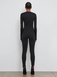 Opaque Long Sleeve Tee - Black